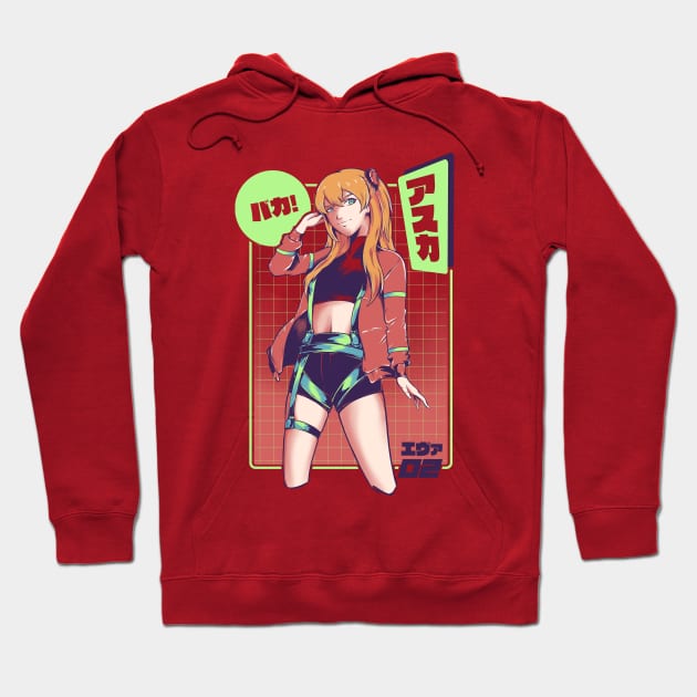 Anime Asuka T-Shirt Hoodie by Kanjika